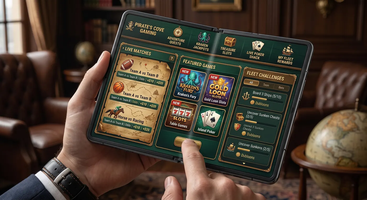Platform running on a foldable tablet